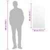 vidaXL Mirror 90x45 cm Glass