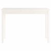 vidaXL Console Table White 110x40x75 cm Solid Wood Pine