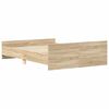 vidaXL Bed Frame without Mattress Sonoma Oak 140x190 cm