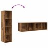 vidaXL TV Cabinet Set Old Wood 37 x 37 x 142.5 cm Engineered Wood