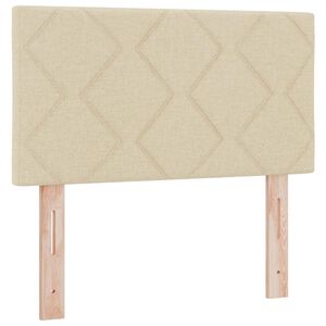 vidaXL Headboard with Headboard Cream 80 cm Faux Leather