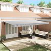 vidaXL Automatic Retractable Awning Anthracite and White 600x300 cm