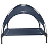 vidaXL Dog Bed Folding Manual Navy Blue 90 x 81 x 80.5 cm Steel