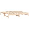 vidaXL Pull-out Day Bed without Mattress 2x(75x190) cm Solid Wood Pine