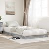 vidaXL Floor Bed Frame Grey Sonoma 76.5 x 200 cm Engineered Wood