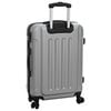 vidaXL Suitcase Set 3 pcs Silver 50 x 31 x 78 cm ABS Plastic and Steel