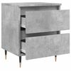vidaXL Bedside Cabinet Concrete Grey 40x35x50 cm Engineered Wood