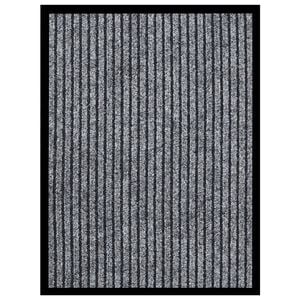 vidaXL Doormat Striped Grey 40x60 cm
