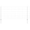 vidaXL Outdoor Wild Fence with Posts 50 x 1 m Galvanised Steel Silver