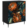 vidaXL Chest of Drawers LOCHEM Orange print 66 x 36.5 x 76 cm