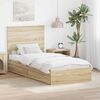 vidaXL Storage Bed with Drawer Sonoma Oak 90 x 190 cm Engineered Wood