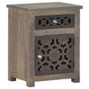 vidaXL Bedside Cabinet | Natural wood colour | Solid mango wood, MDF