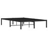vidaXL Metal Bed Frame without Mattress Black 120x200cm