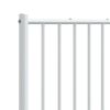 vidaXL Metal Replace Headboard White 120 cm
