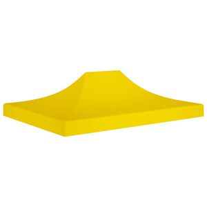 vidaXL Party Tent Roof 4.5x3 m Yellow 270 g/m&sup2;
