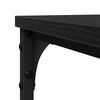 vidaXL Side Table with Shelf Black Oak 50 x 35 x 52 cm Engineered Wood