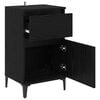 vidaXL Bedside Cabinet 2 pcs Black Oak 40 x 35 x 70 cm Engineered Wood