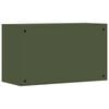 vidaXL Wall Cabinet for Garage with Gas-lift Door Olive green