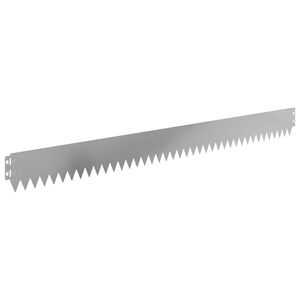 vidaXL Lawn Edging 20 pcs 103 x 10 cm Steel Silver