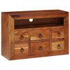 vidaXL Sideboard with Drawer Brown 80 x 30 x 55 cm Solid Acacia Wood