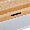vidaXL Storage Bench 126x42x75 cm Wood White