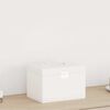 vidaXL Jewellery Box 3-Layer with Mirror Lockable White 26x18x17.5 cm