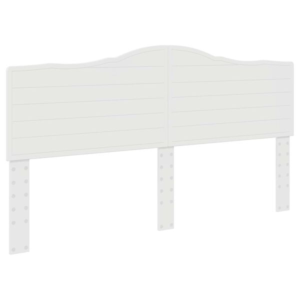 vidaXL Headboard Gloss White 200 cm Engineered wood