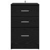 vidaXL Bedside Cabinet Black Oak 40 x 40 x 63 cm Engineered Wood