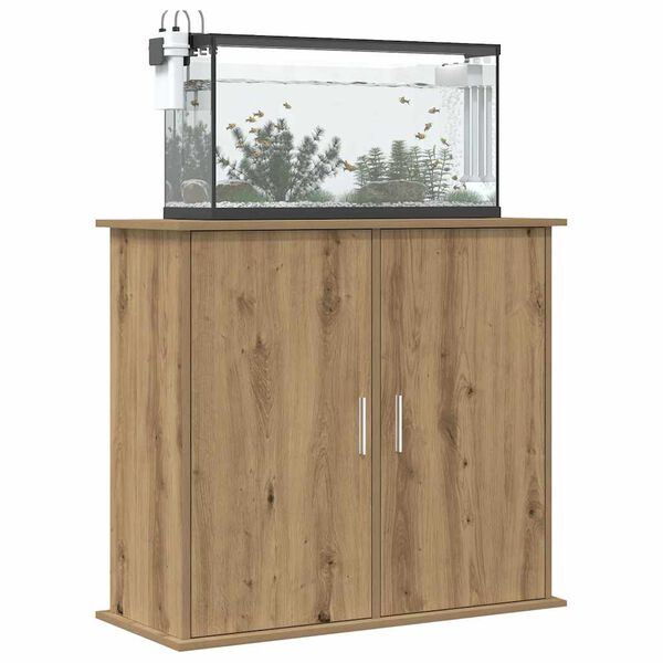 vidaXL Aquarium Stand Artisan Oak 81x36x73 cm Engineered Wood