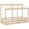 vidaXL Kids' Bed with Roof 75x190 cm Solid Wood Pine