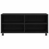 vidaXL TV Cabinet Black 90 x 35 x 40.5 cm Engineered wood