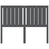 vidaXL Bed Headboard Grey 125.5x4x100 cm Solid Wood Pine