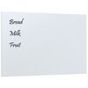 vidaXL Wall-mounted Magnetic Board White 60x40 cm&nbsp;Tempered Glass