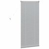 vidaXL Window Blind with Curtains Manual Silver Aluminium