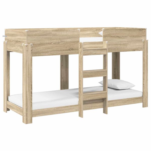 vidaXL Bunk Bed for Kids Sonoma Oak 80 x 190 cm Engineered Wood