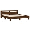 vidaXL Bed Frame without Mattress Brown Oak 200x200 cm
