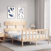 vidaXL Bed Frame without Mattress 140x190 cm Solid Wood Pine