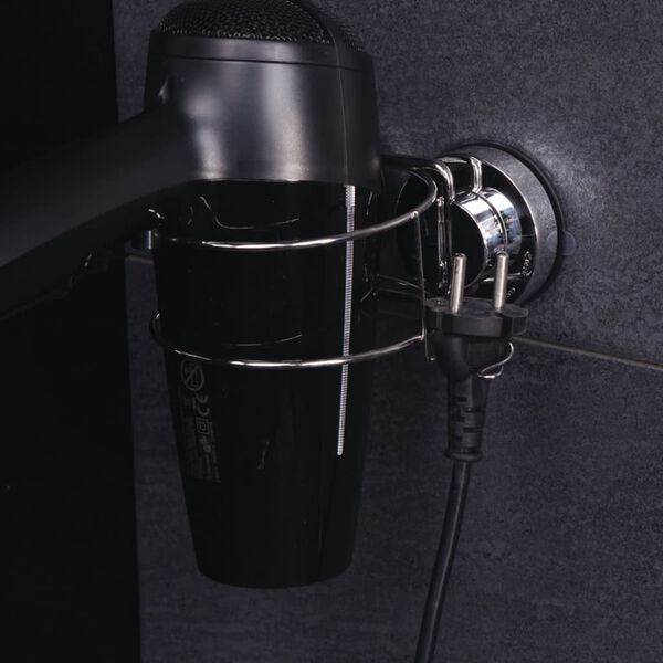 RIDDER Hair Dryer Holder 14x12.7x6.5 cm Chrome 12070000