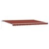 vidaXL Retractable Awning Orange and Brown 500 x 300 x 165 cm