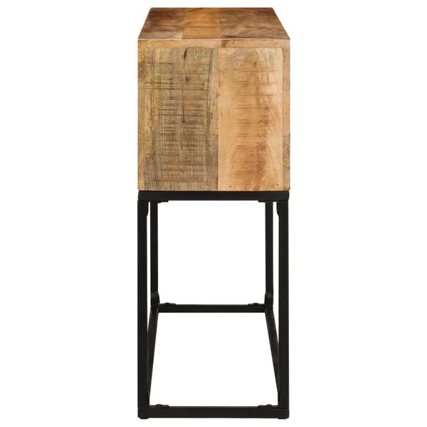 vidaXL Console Table 120x30x75 cm Rough Mango Wood