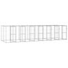 vidaXL Outdoor Dog Kennel Galvanised Steel 16,94 m&sup2;