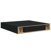vidaXL Floating Wall Shelves 2 pcs Black 23x23.5x3.8 cm MDF