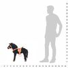 vidaXL Standing Toy Horse Plush Black