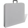 vidaXL Foldable Garden Table 122 cm HDPE White