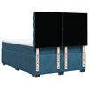 vidaXL Box Spring Bed with Mattress Blue 140x190 cm Velvet