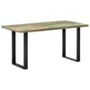 vidaXL Dining Table 160x80x75 cm Solid Reclaimed Wood