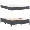 vidaXL Bed Frame with Mattress Dark Grey 140 x 200 cm Fabric