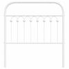vidaXL Metal Headboard White 90 cm