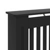vidaXL Radiator Cover 2 pcs Black 112 x 19 x 81.5cm Engineered Wood