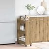 vidaXL Cabinet with Wheel Artisan Oak 60 x 22 x 79 cm